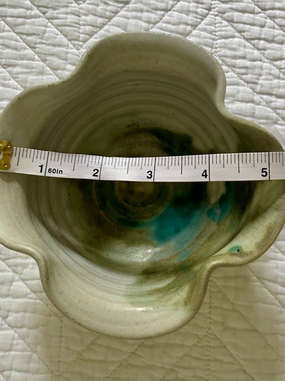 Handcrafted Glazed Pottery Bowl - Picture 10 of 10